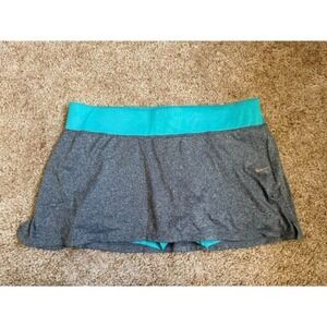 Nike Skirt Athletic Running Tennis Skort Turquoise Shorts Gray Size Large‎
